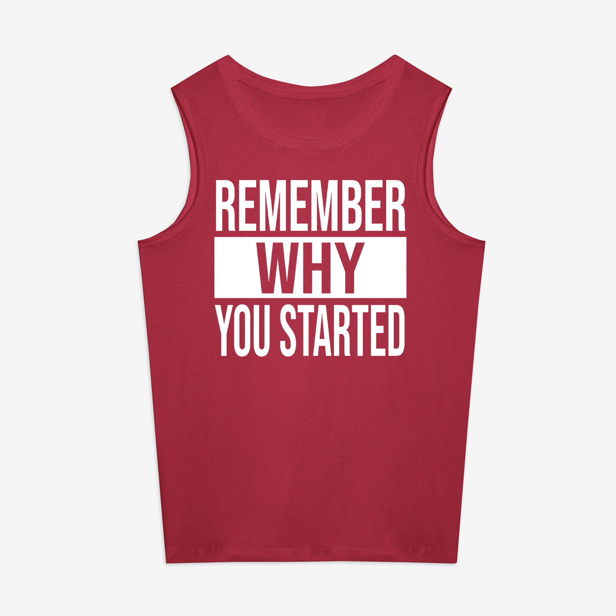 Remember Why You Started Printed Women's Vest