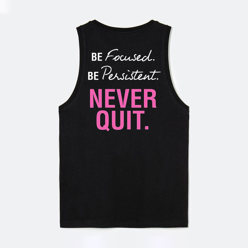 Never Quit Printed Women's Vest
