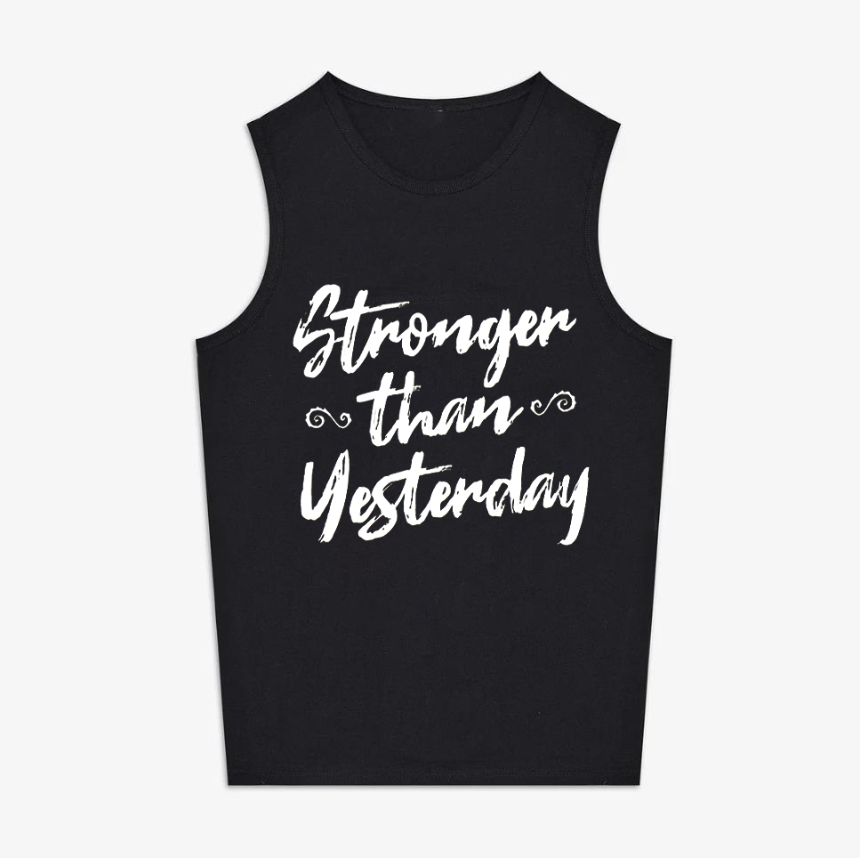 Stronger Than Yesterday Printed Women's Vest