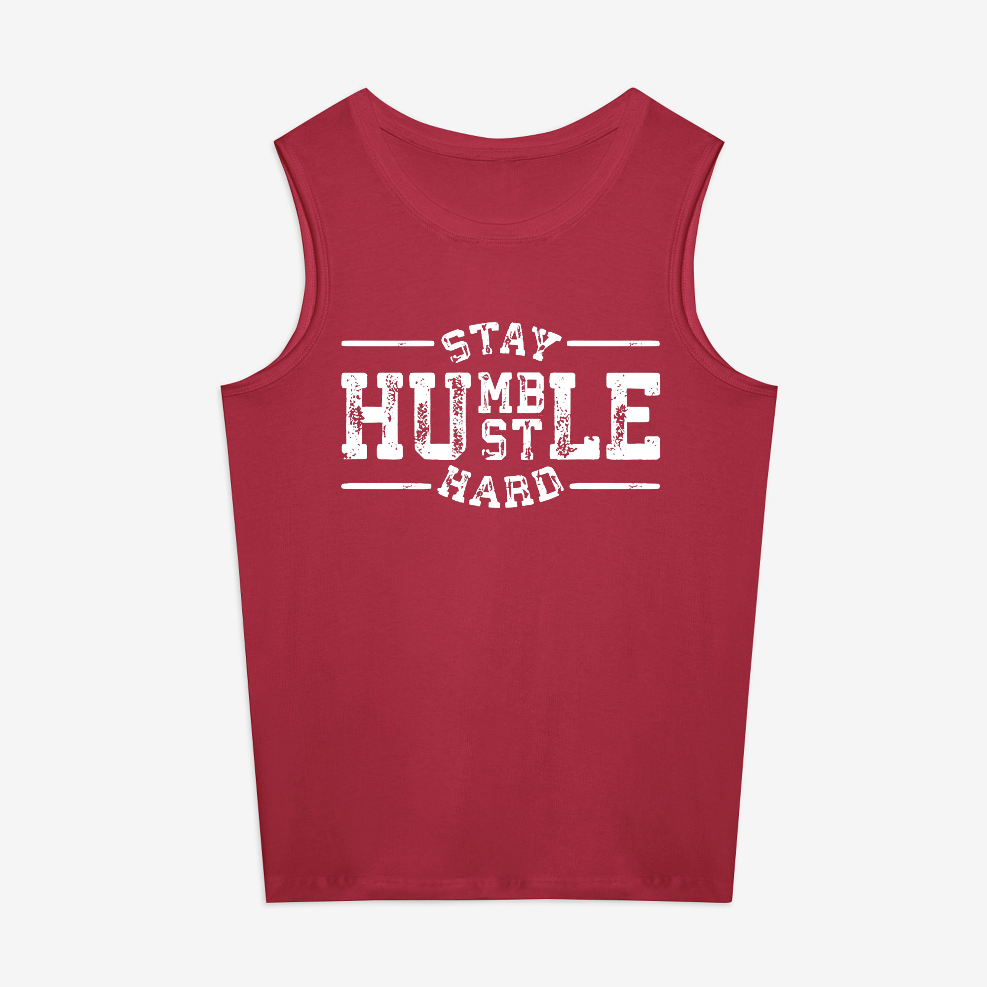 Stay Humble Hustle Hard Printed Women's Vest