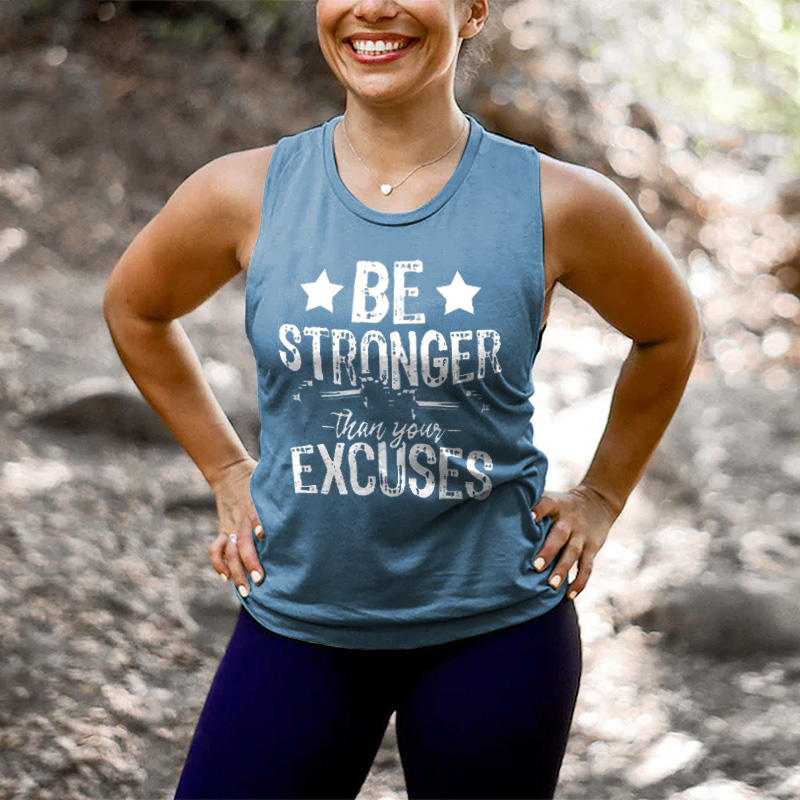 Be Stronger Than Your Excuses Print Women's Vest