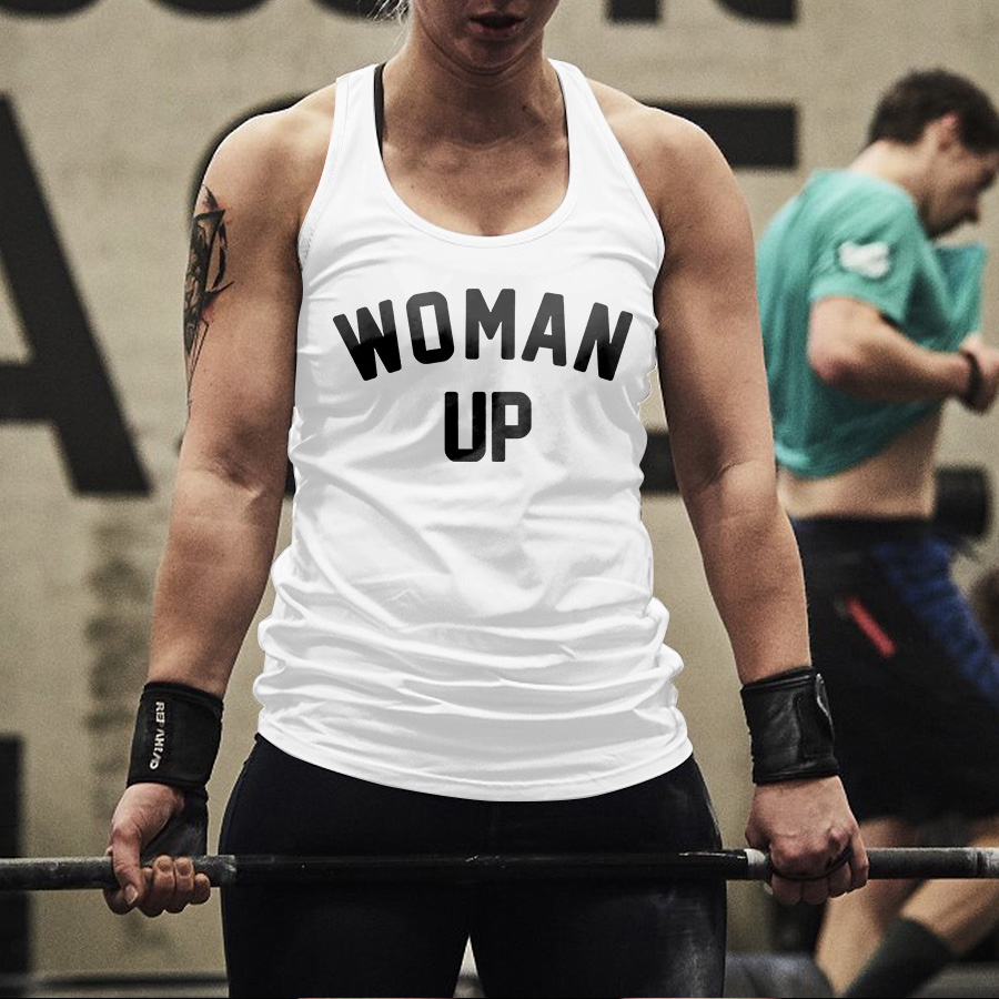Woman Up Printed Women's Tank Top