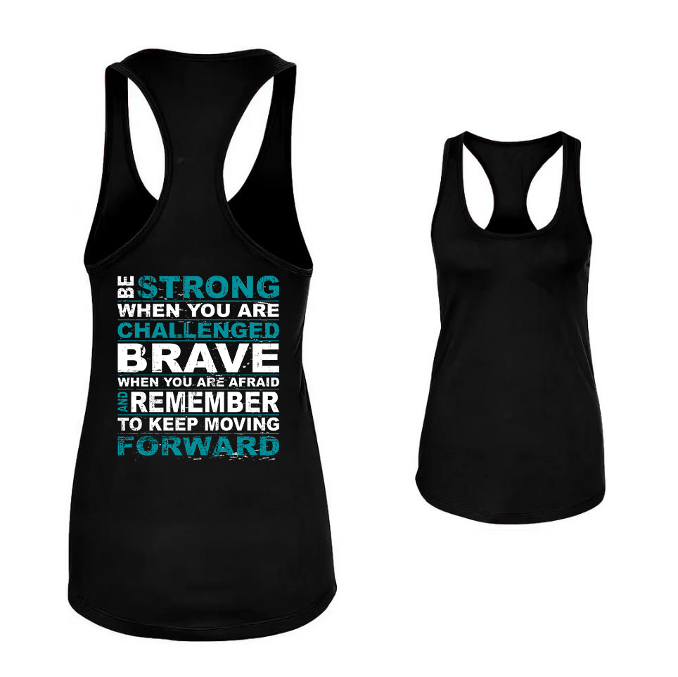 BE STRONG Printed Women's Tank Top-traneing