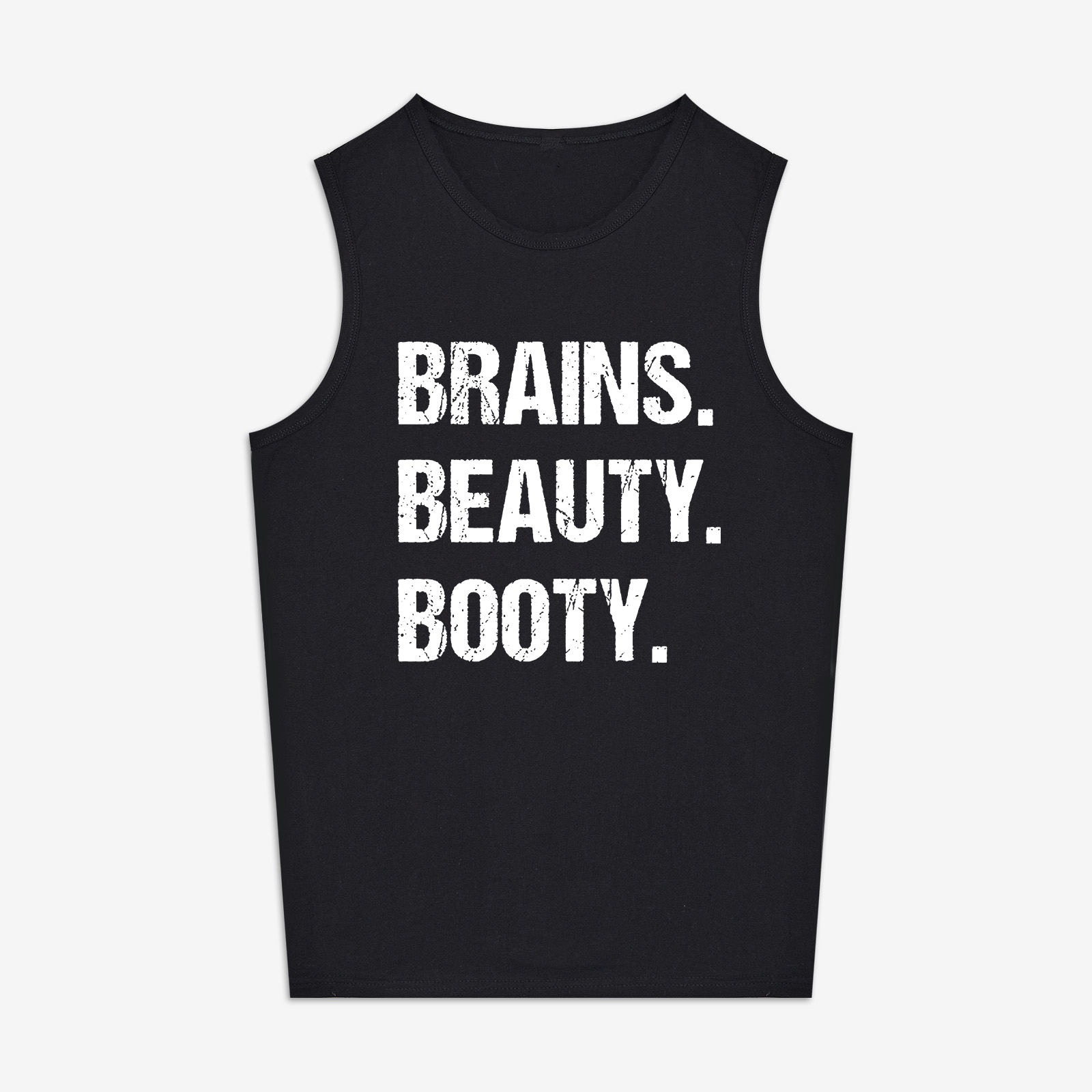 Brains Beauty Booty Printed Women's Vest