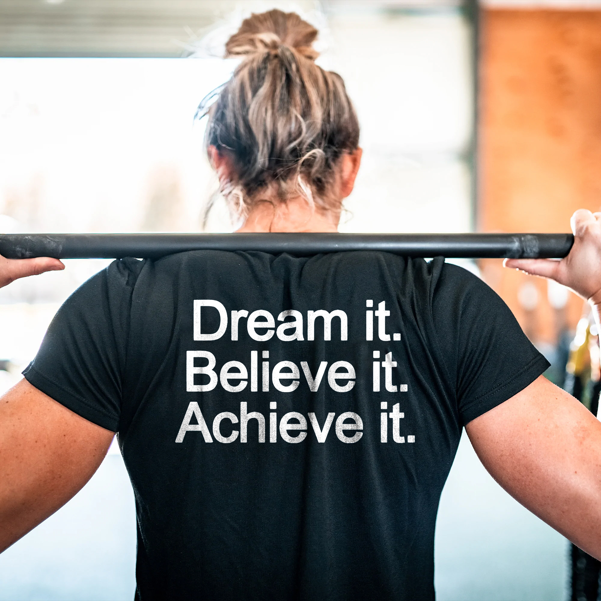 Dream It. Believe It. Achieve It Printed Women's T-shirt