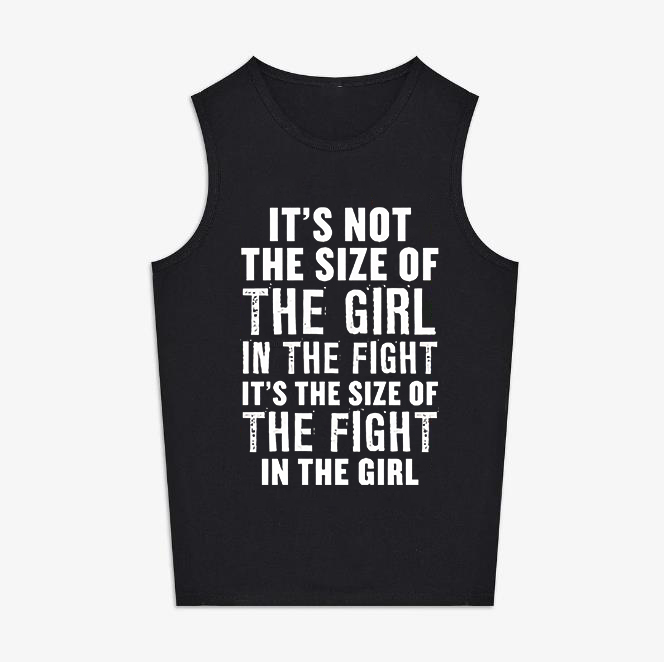 It's Not The Size Of The Girl Printed Women's Vest