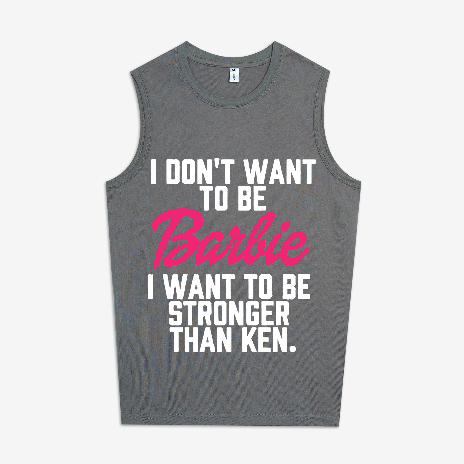 I Don't Want To Be Barbie Printed Women's Vest-traneing