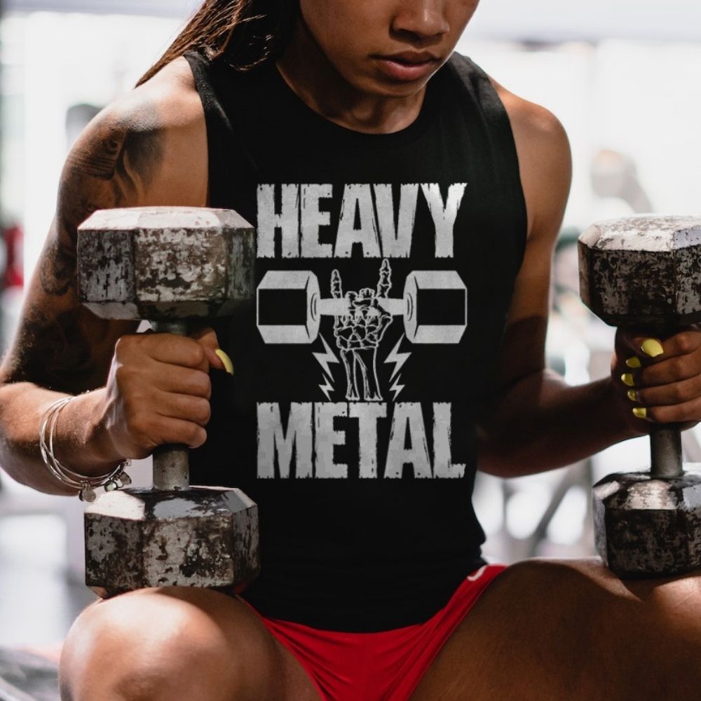 Heavy Metal Printed Women's Vest