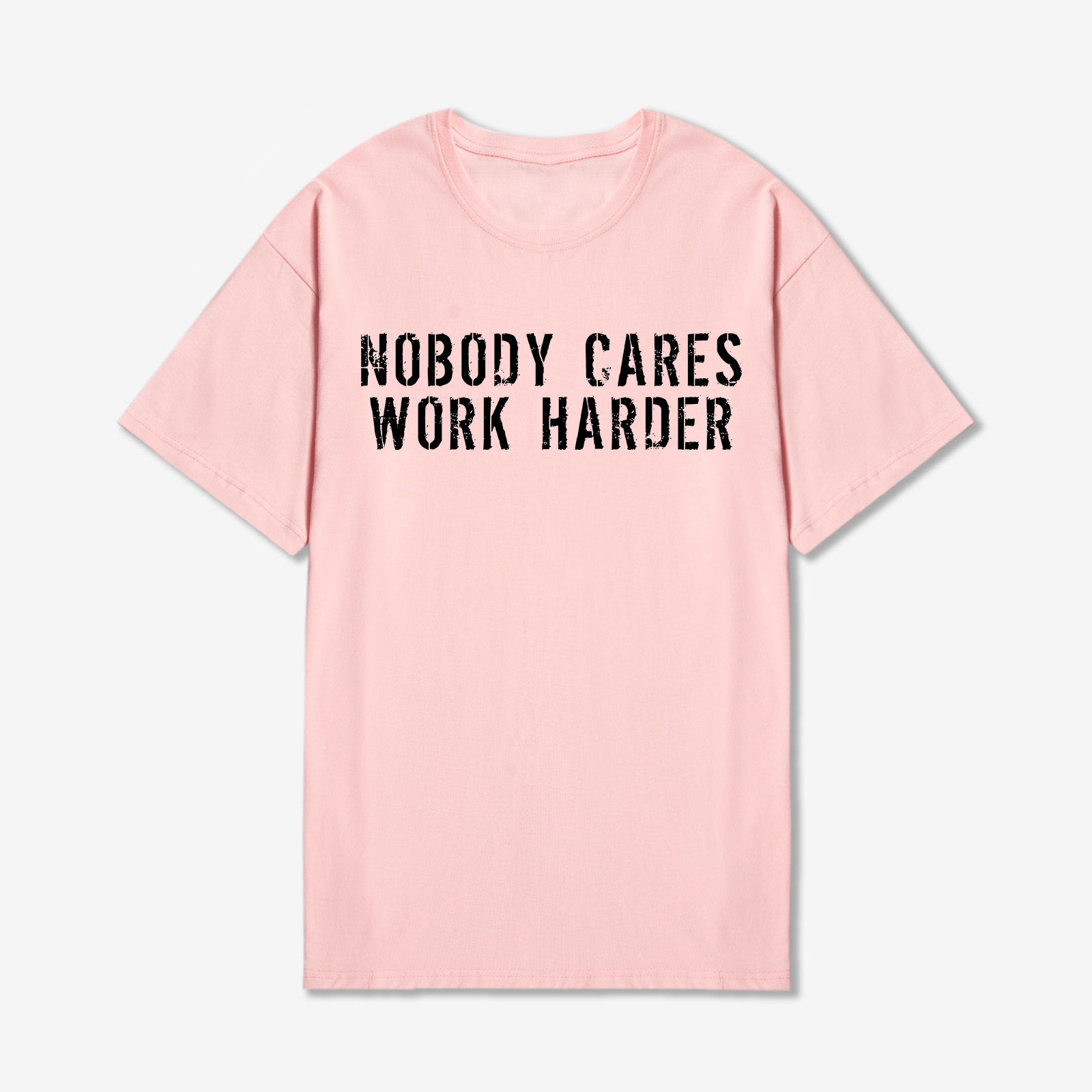 Nobody Cares Work Harder Printed Women's Oversized T-shirt