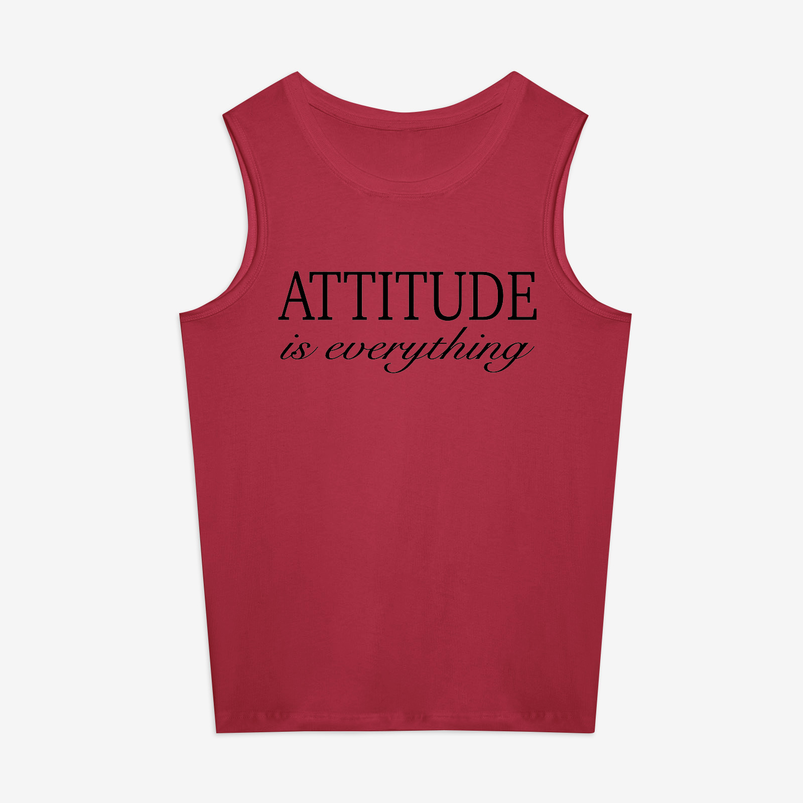 Attitude Is Everything Print Women's Vest