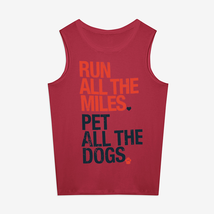 Run All The Miles Printed Women's Vest