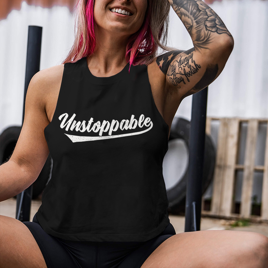 Unstoppable Printed Women's Crop Top