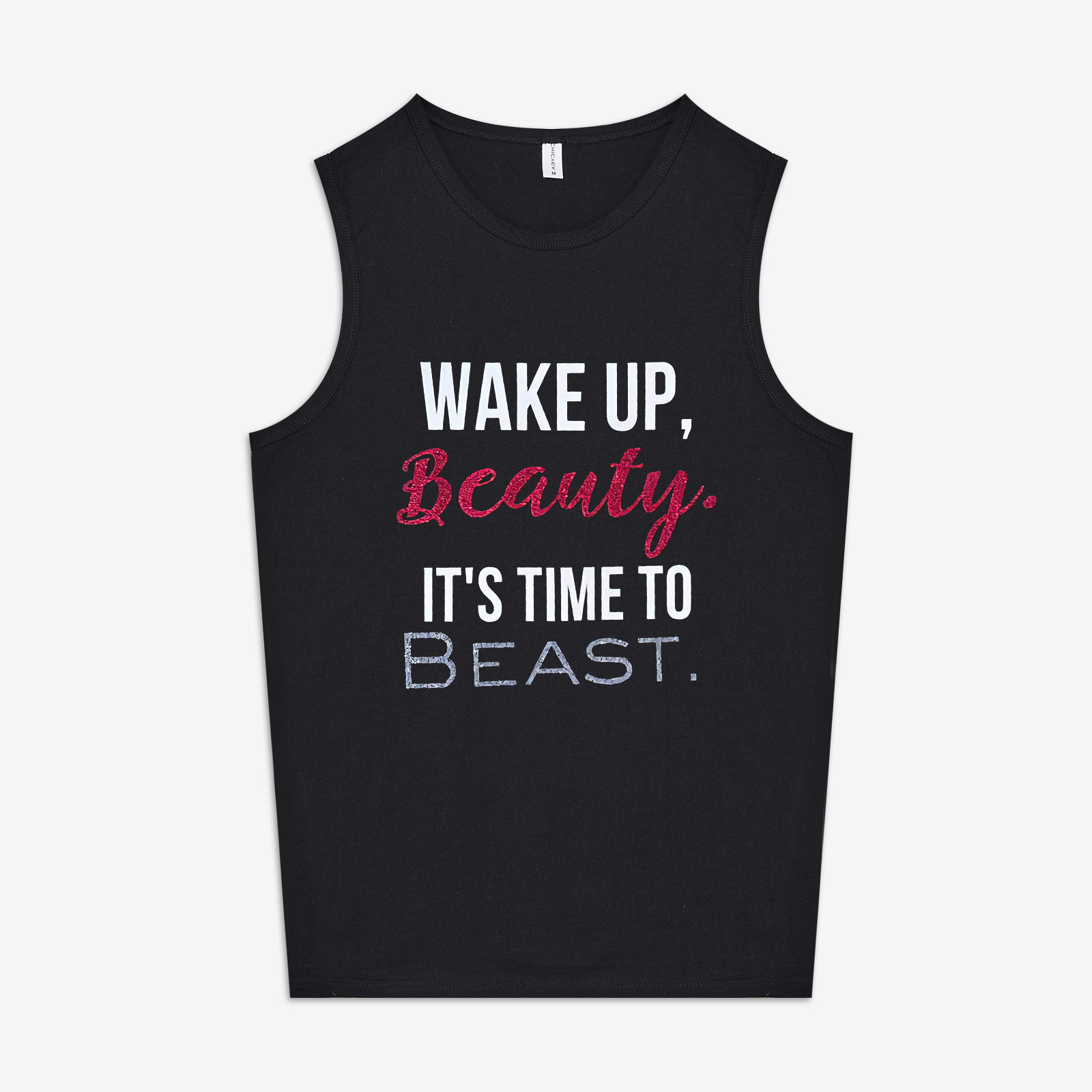 Wake Up, Beauty. It's Time To Beast Printed Women's Vest