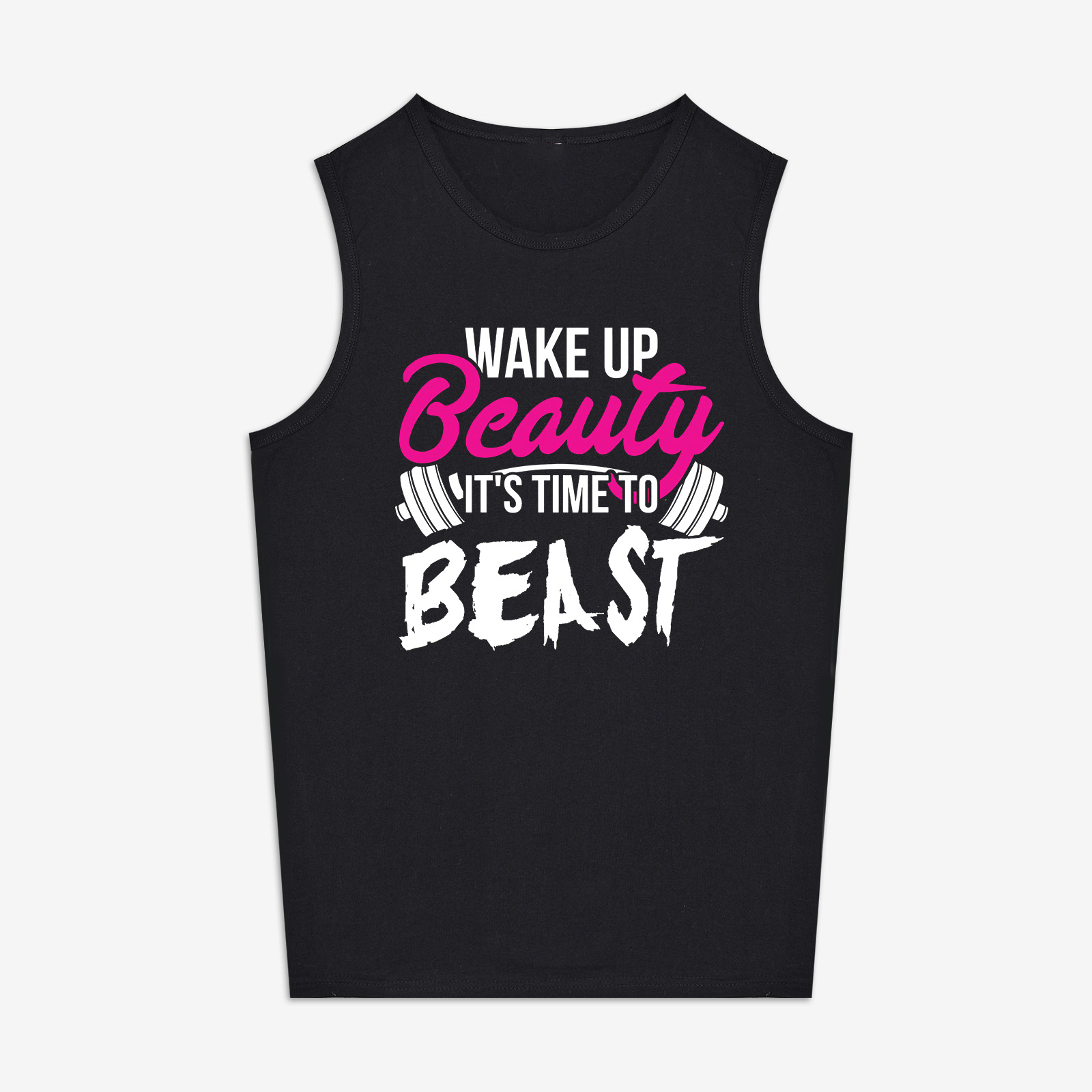 Wake Up Beauty It's Time To Beast Print Women's Vest