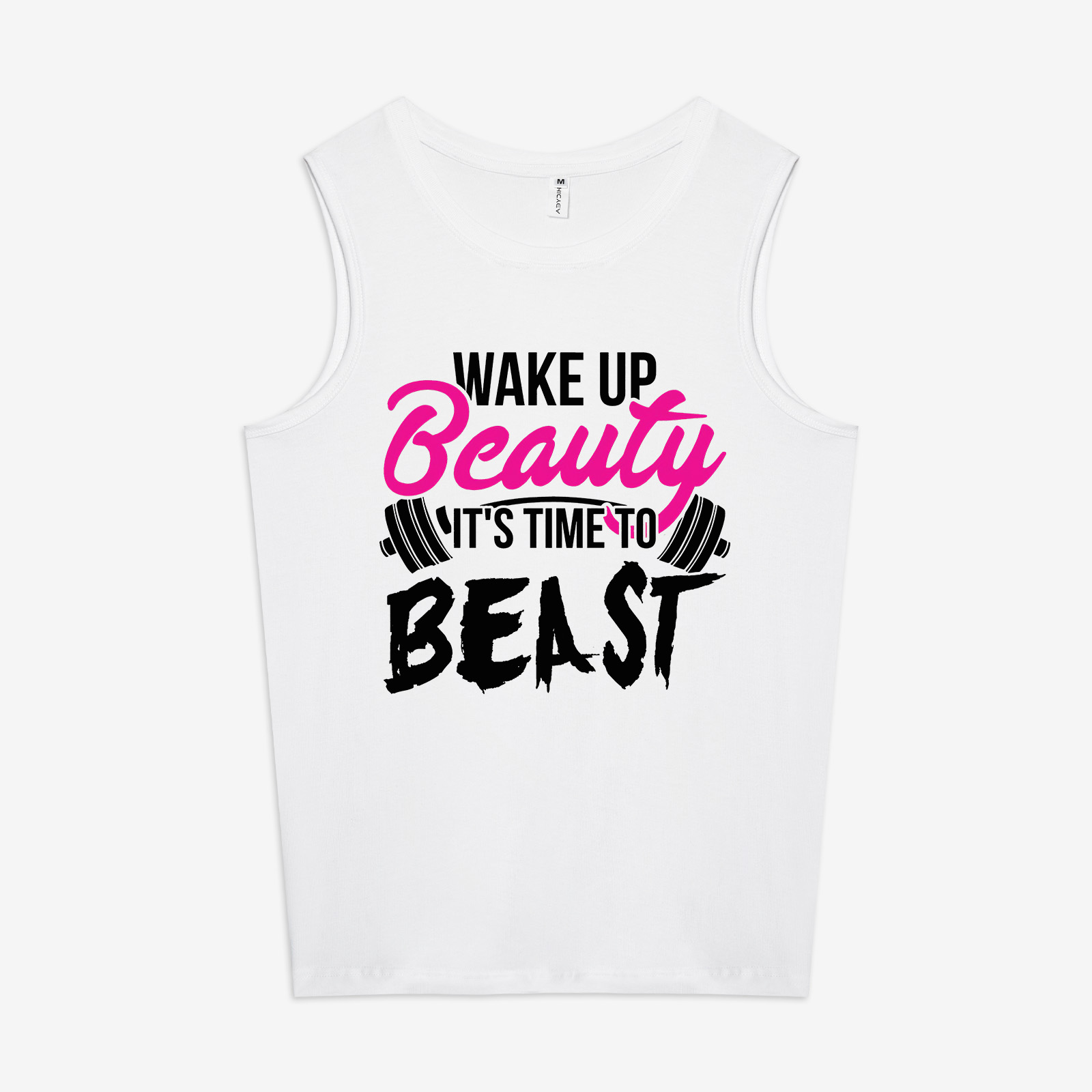 Wake Up Beauty It's Time To Beast Print Women's Vest