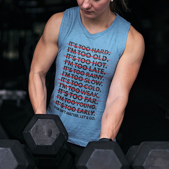 Doesn't Matter. Let's Go Printed Women's Vest