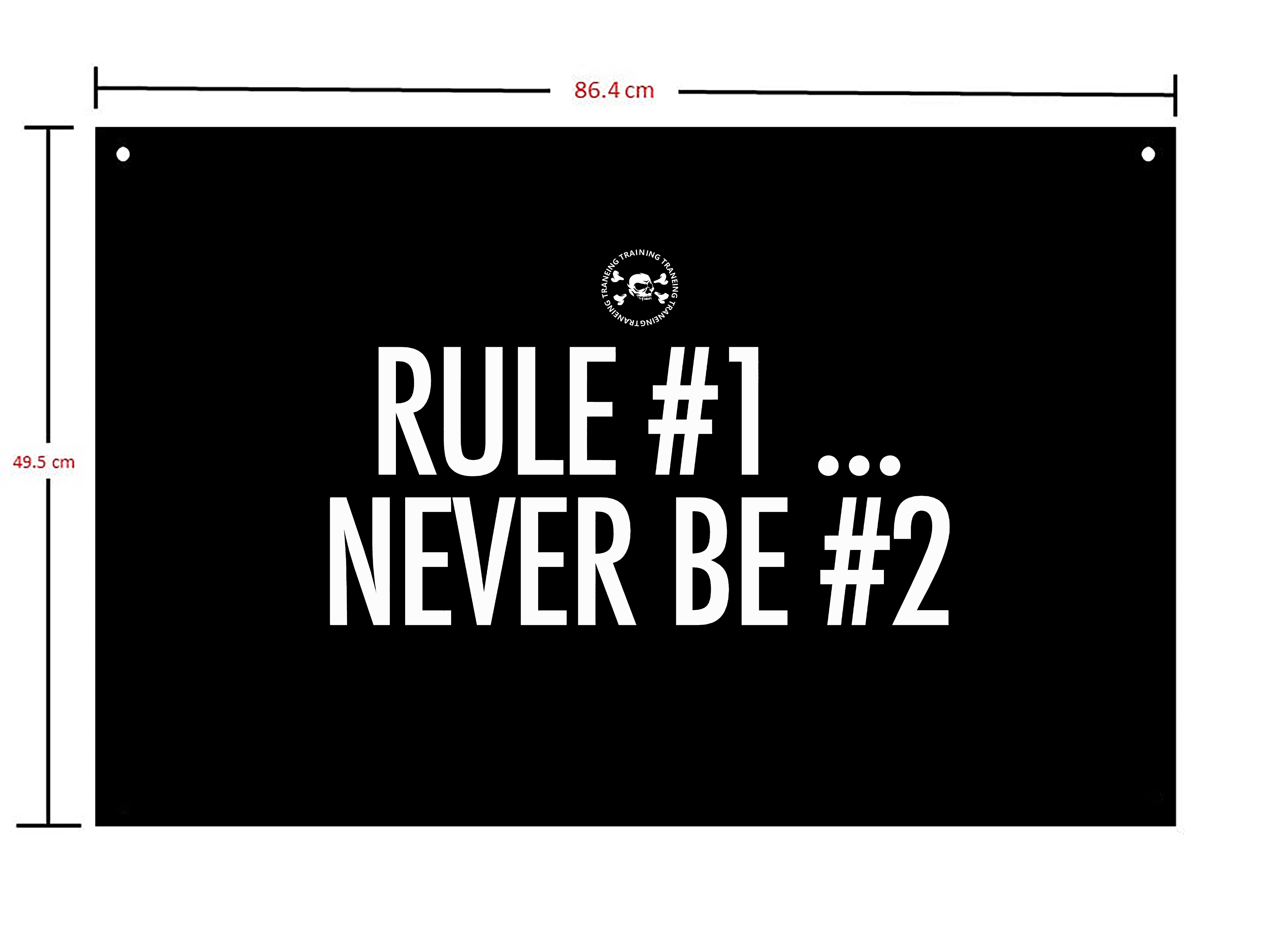 Rule #1 ... Never Be #2 Print Flags-traneing