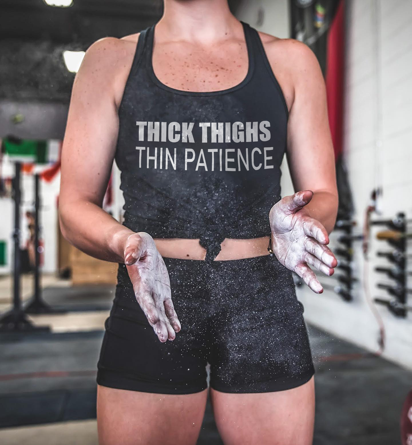 Thick Thighs Thin Patience Printed Women's Tank Top