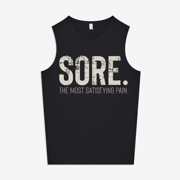 Sore The Most Satisying Pain Printed Women's Vest