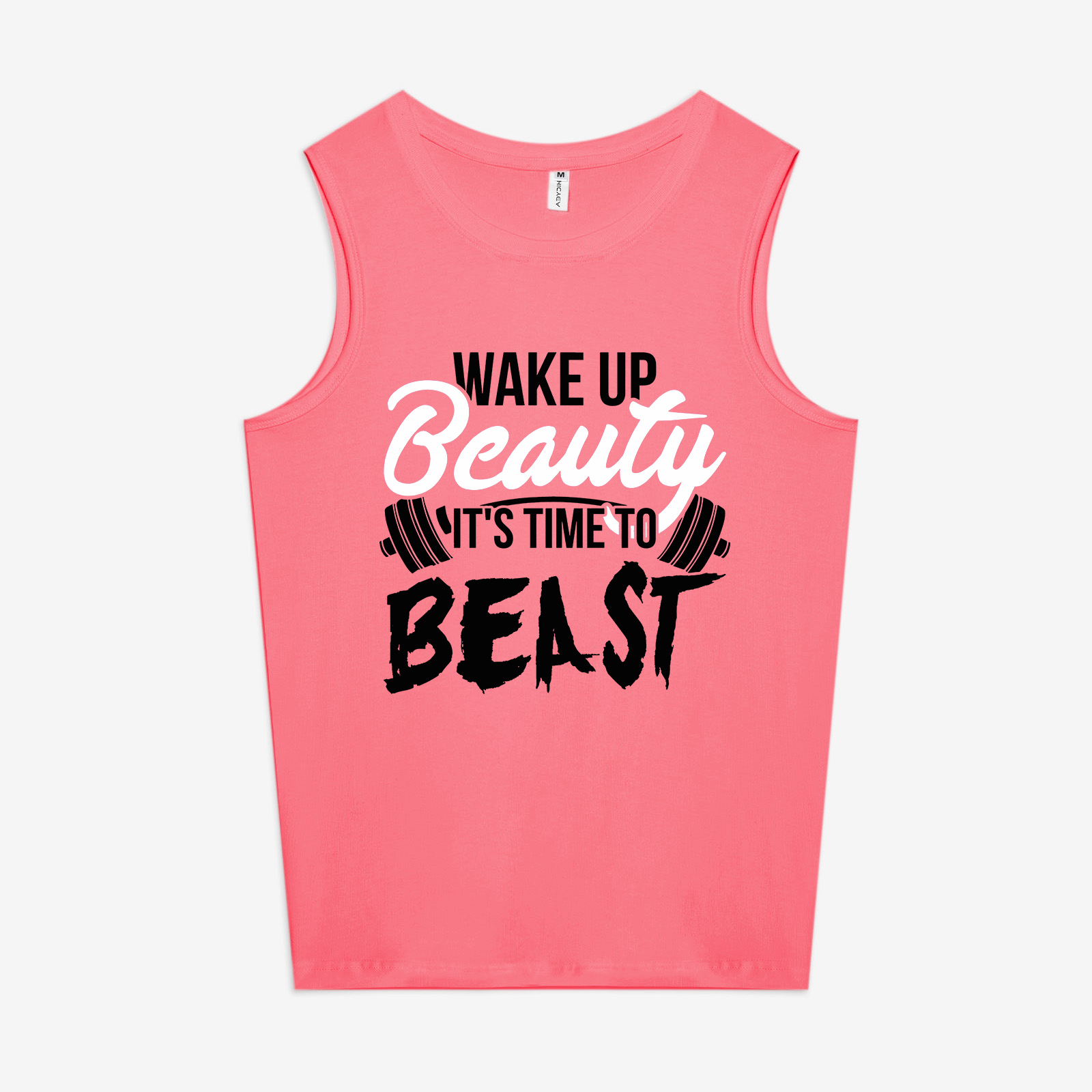 Wake Up Beauty It's Time To Beast Print Women's Vest
