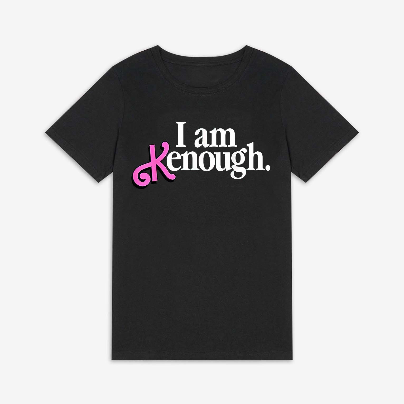 I am Kenough Printed Women's T-shirt-traneing