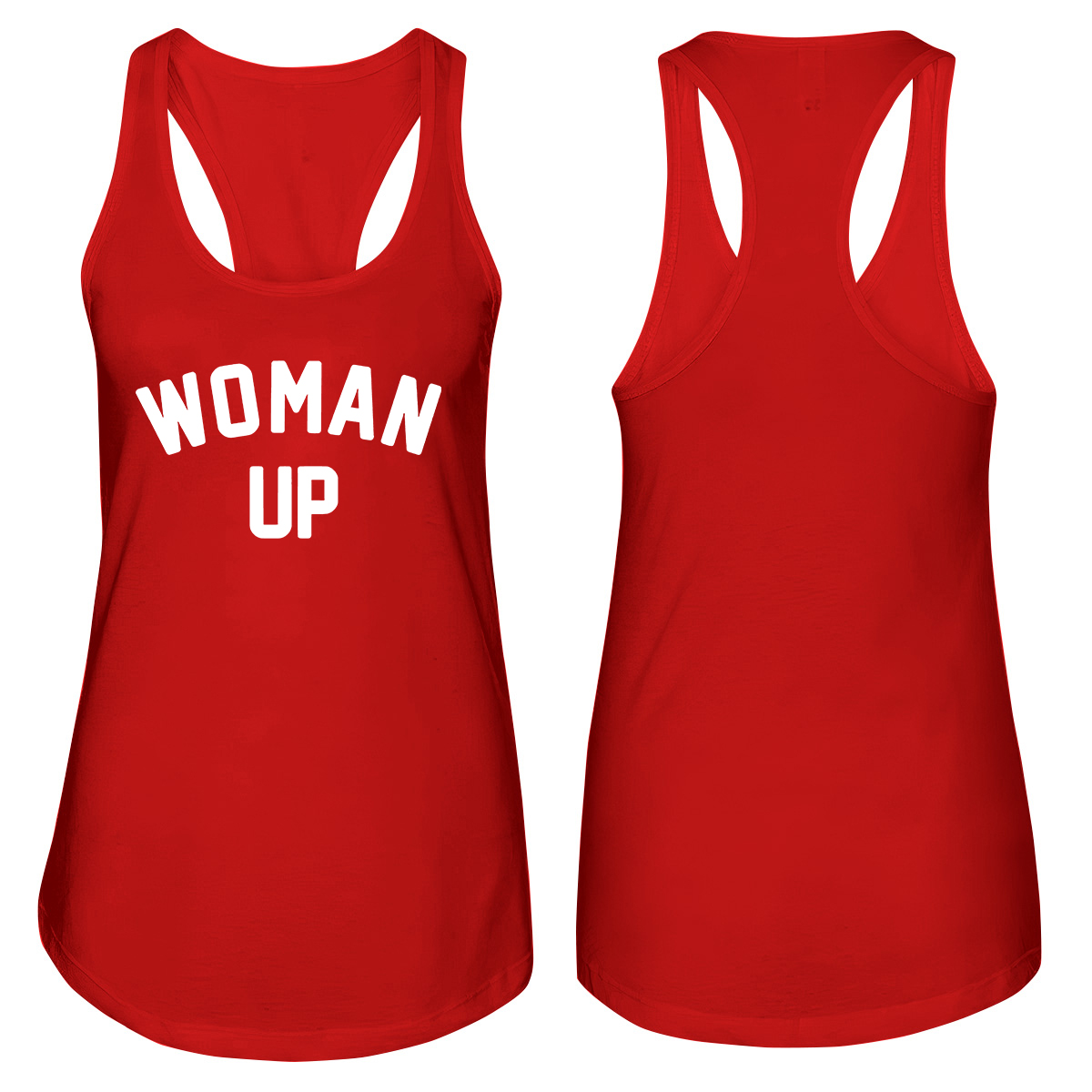 Woman Up Printed Women's Tank Top