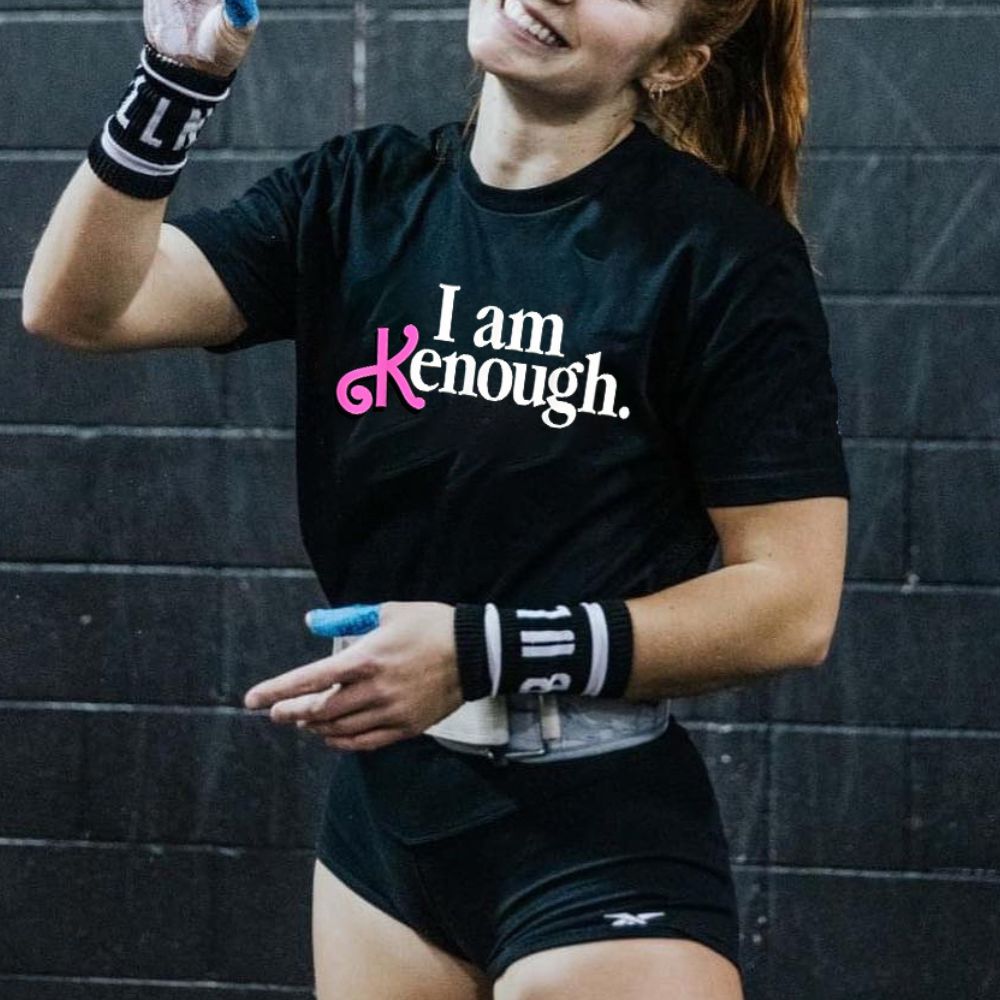 I am Kenough Printed Women's T-shirt-traneing