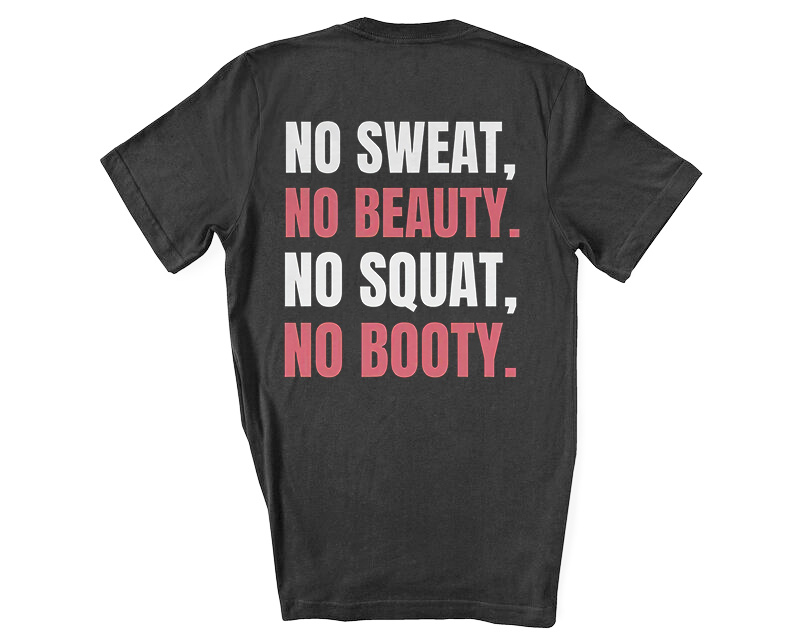 No Sweat, No Beauty Printed Women's T-shirt