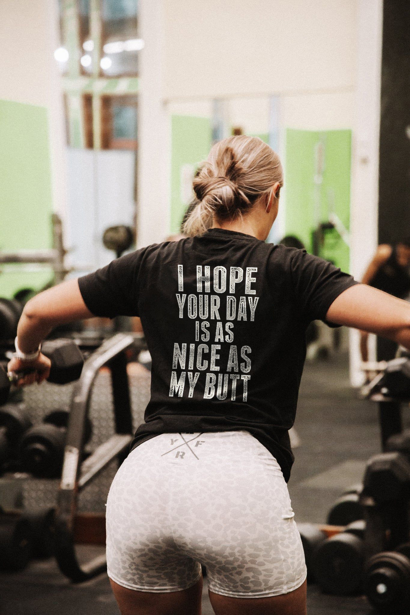 I Hope Your Day Is As Nice As My Butt Print Women's T-shirt
