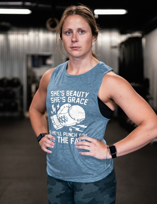 She's Beauty She's Grace Printed Women's Vest
