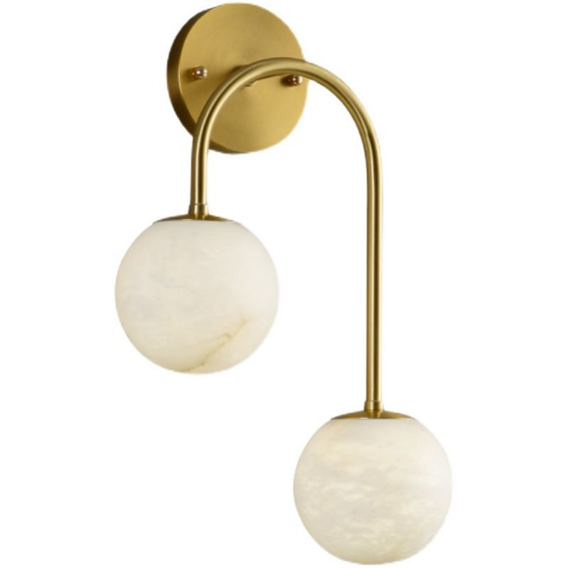 Alabaster Anne Glo Modern Wall Sconce In Bedroom