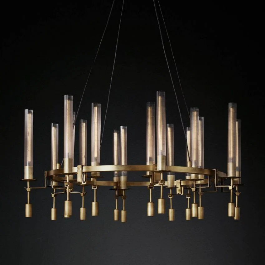Fontanellee Round Chandelier 46"-Sylvia Space
