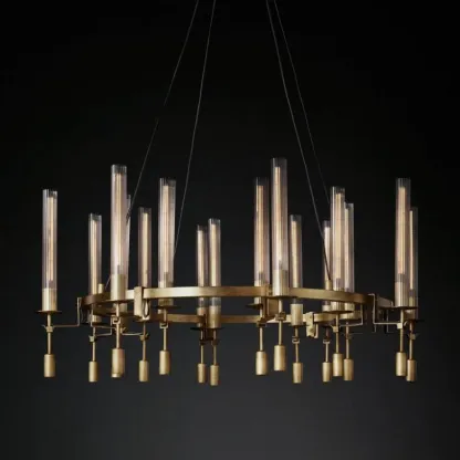 Fontanellee Round Chandelier 46"-Sylvia Space
