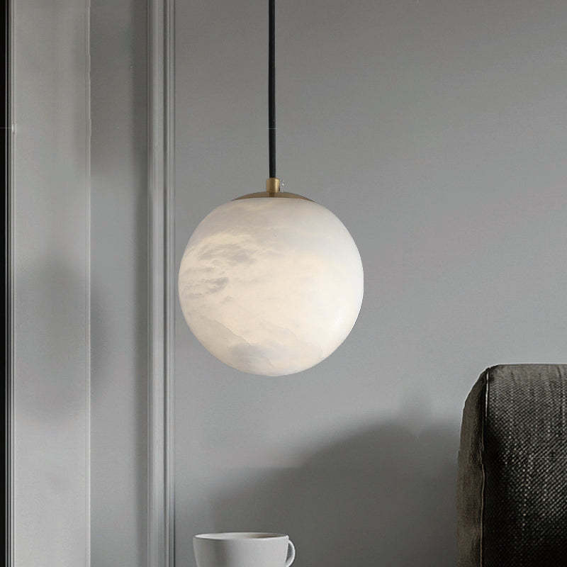 Marble Lorry Ball Pendant Light-Sylvia Space