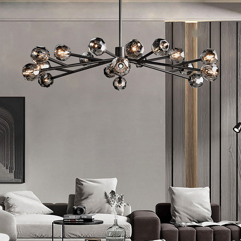 Bouble De Crystal Round Chandelier 60"