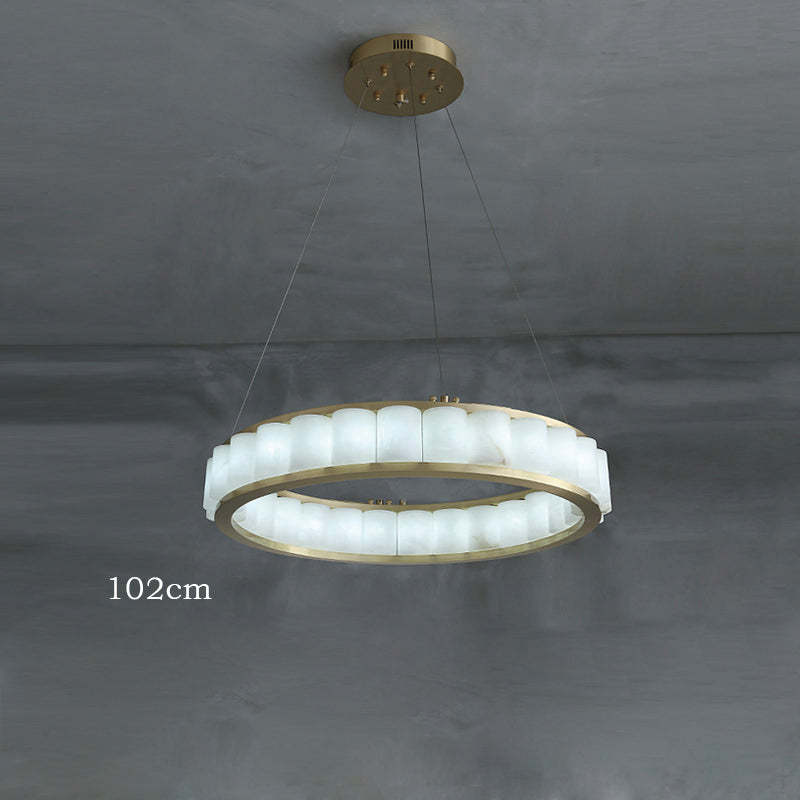 Marble Lorry Round Chandelier 23" 30" 40"-Sylvia Space