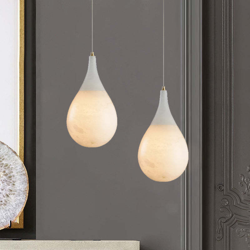 Loreley Teardrop Alabaster Pendant, Kitchen Island Pendant Lighting