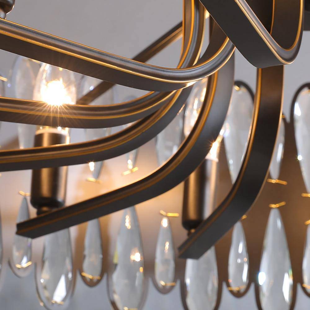 Napoy Crystal Round Chandelier