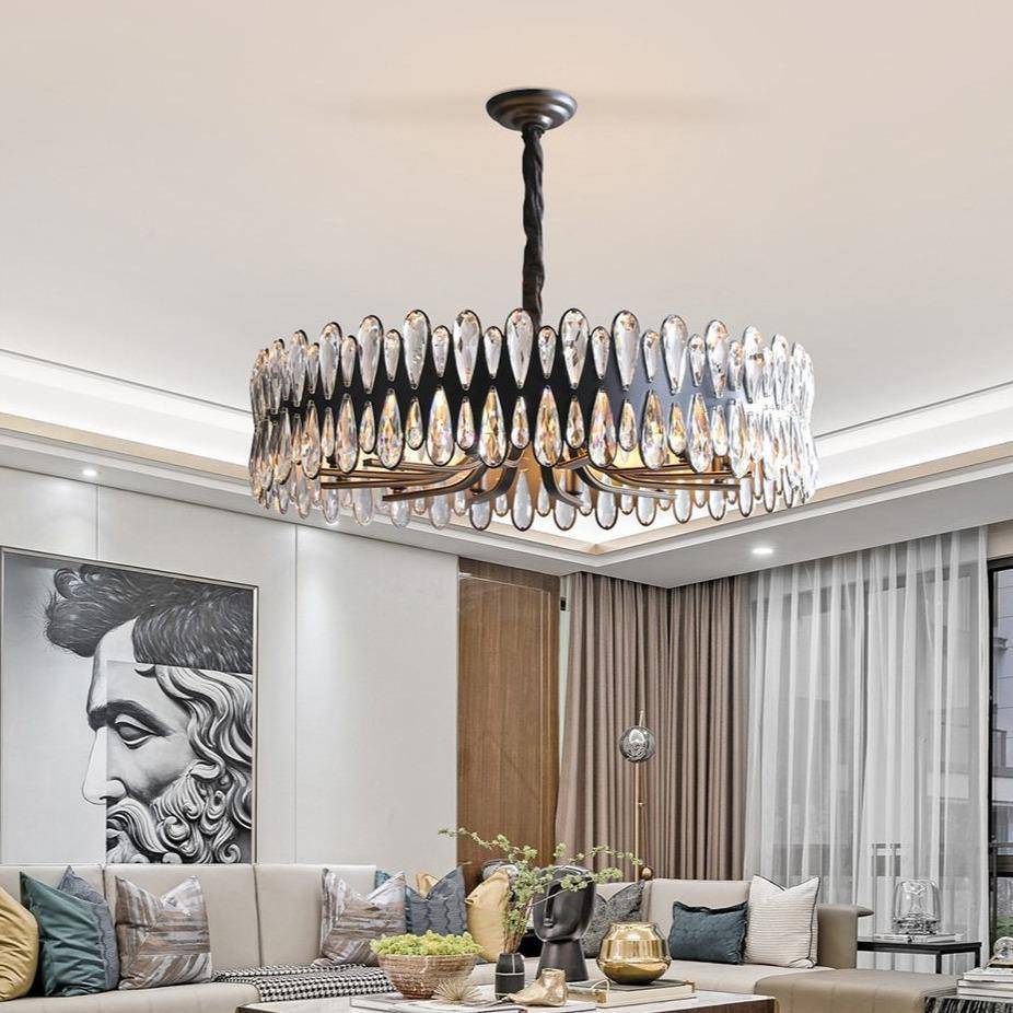 Napoy Crystal Round Chandelier