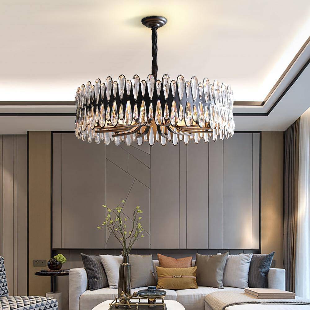 Napoy Crystal Round Chandelier