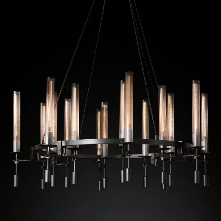 Fontanellee Round Chandelier 46"-Sylvia Space
