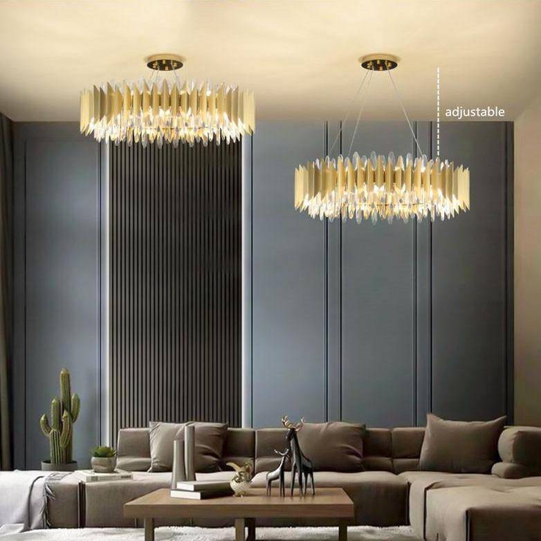 lyons Crystal RoundChandelier-Sylvia Space