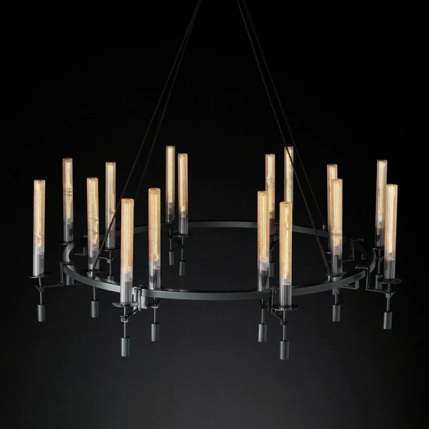 Fontanellee Round Chandelier 58"-Sylvia Space