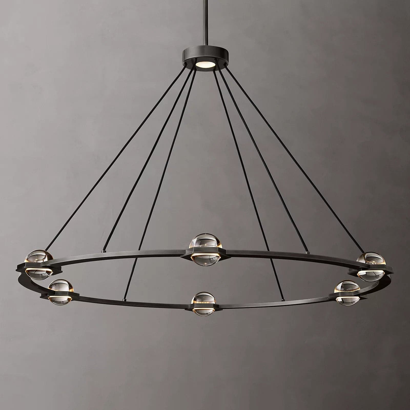 Eclatanty Crystal Ball Round Chandelier 48"