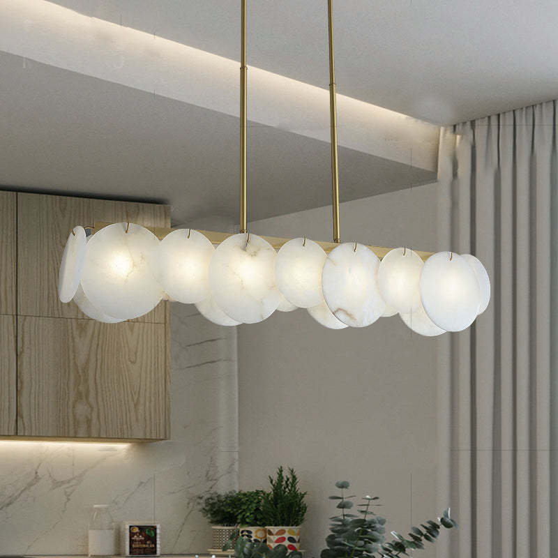 Modernity Marble Linear Chandelier-Sylvia Space