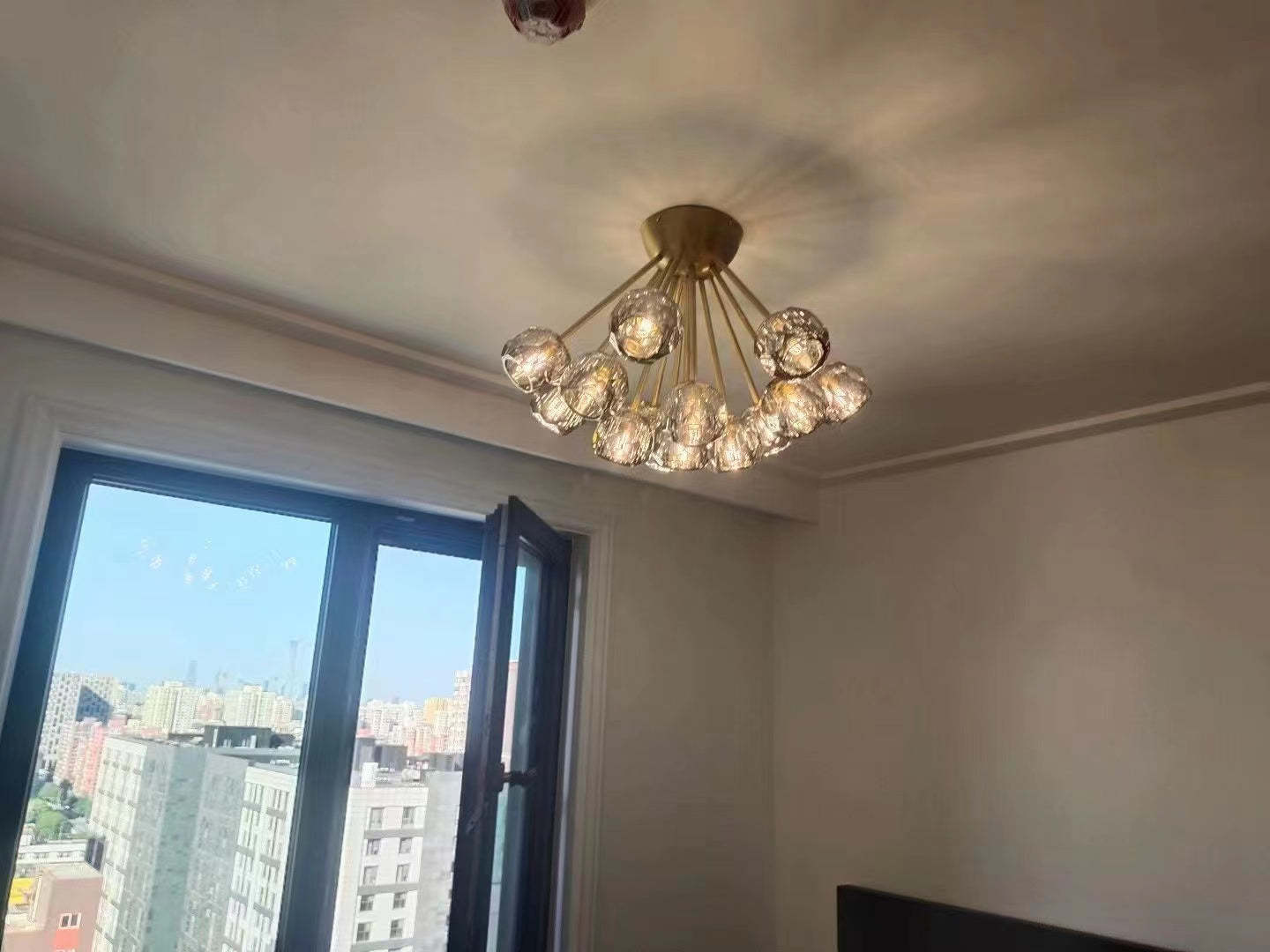 Bouble De Crystal Round Chandelier 14 lights