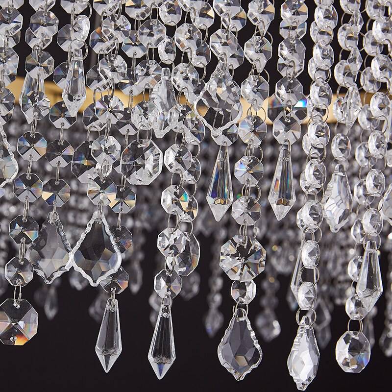 Adeny Crystal Round Chandelier-Sylvia Space