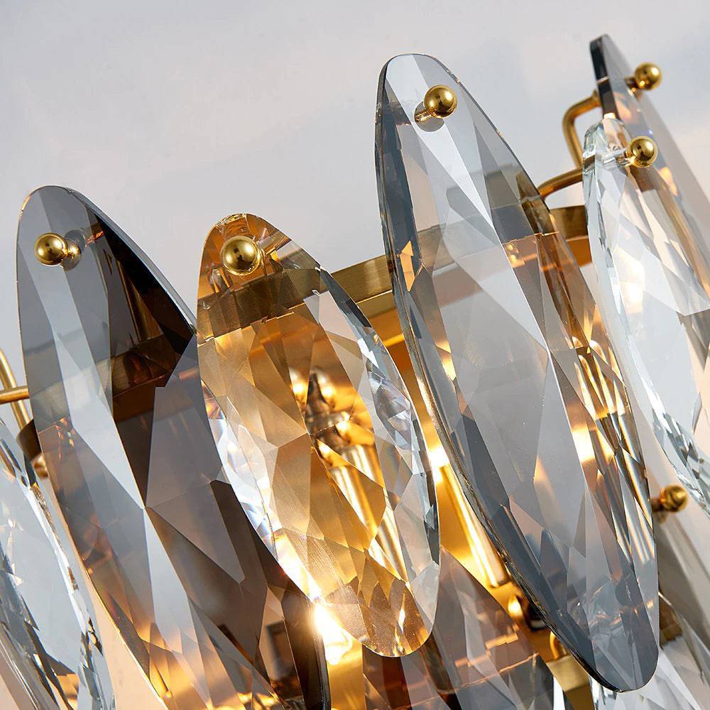 Lazoy Crystal Wall Sconce 12"H-Sylvia Space