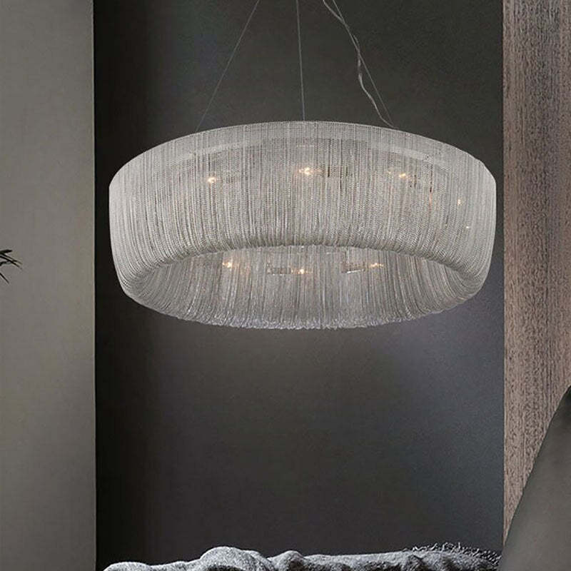 Cadenay Chain Tassel Chandelier-Sylvia Space