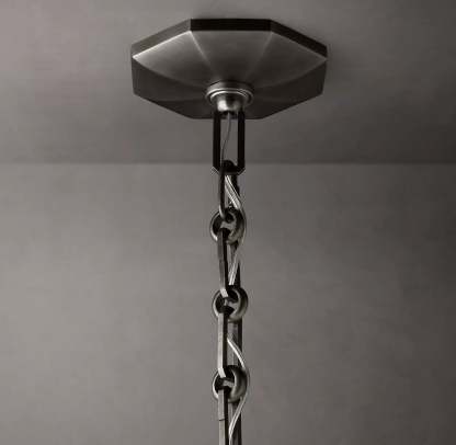 Bonnieo Faceted Crystal Round Chandelier 36"